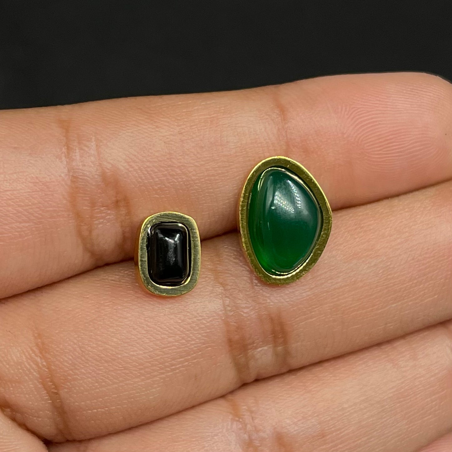 Aretes verde/negro