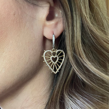 Aretes Corazón en Silueta D/D